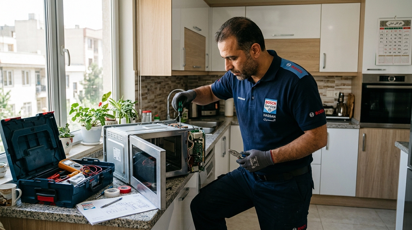 خدمات تخصصی نمایندگی تعمیرات مایکروفر بوش در اسلامشهر